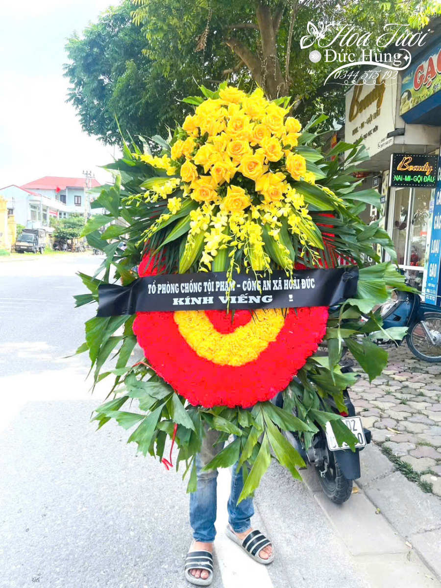 Vòng Hoa Viếng Tròn HCB032